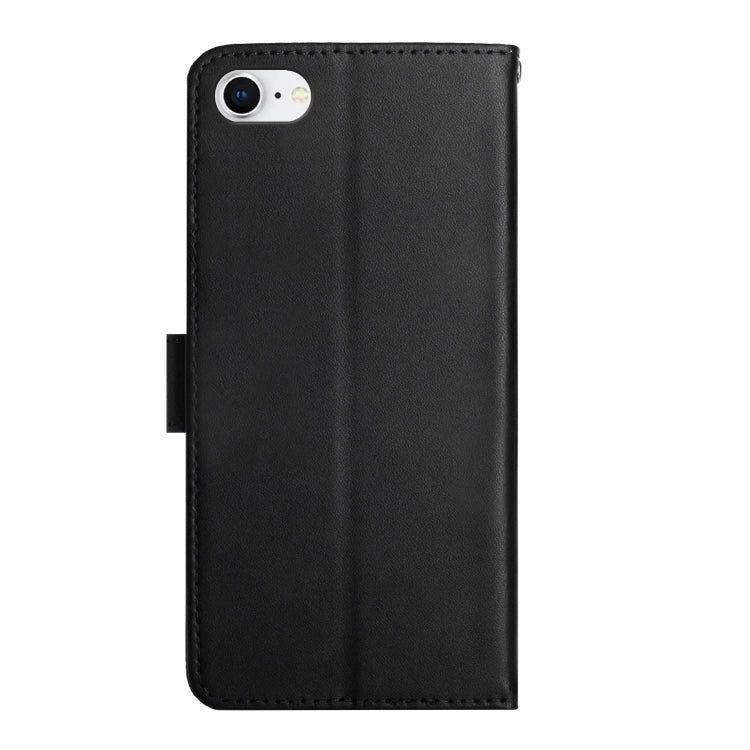 For iPhone SE 2022 / SE 2020 / 8 / 7 Genuine Leather Fingerprint-proof Horizontal Flip Phone Case(Black) - iPhone SE 2022 / 2020 / 8 / 7 Cases by PMC Jewellery | Online Shopping South Africa | PMC Jewellery