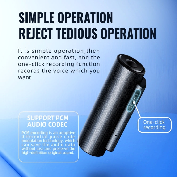 Q76 Smart HD Noise Reduction Voice Control Strong Magnetic Recording Pen, Capacity:16GB(Black) - Recording Pen by PMC Jewellery | Online Shopping South Africa | PMC Jewellery | Buy Now Pay Later Mobicred