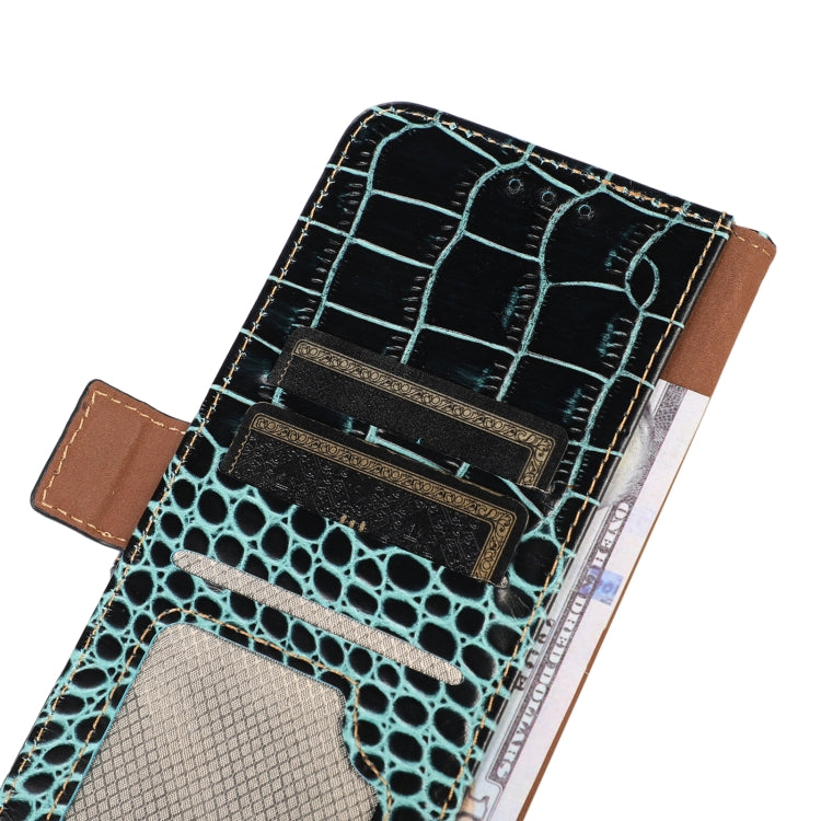 For Kyocera Digno BX2 Crocodile Top Layer Cowhide Leather Phone Case(Green) - More Brand by PMC TechLife | Online Shopping South Africa | PMC TechLife | Buy Now Pay Later Mobicred