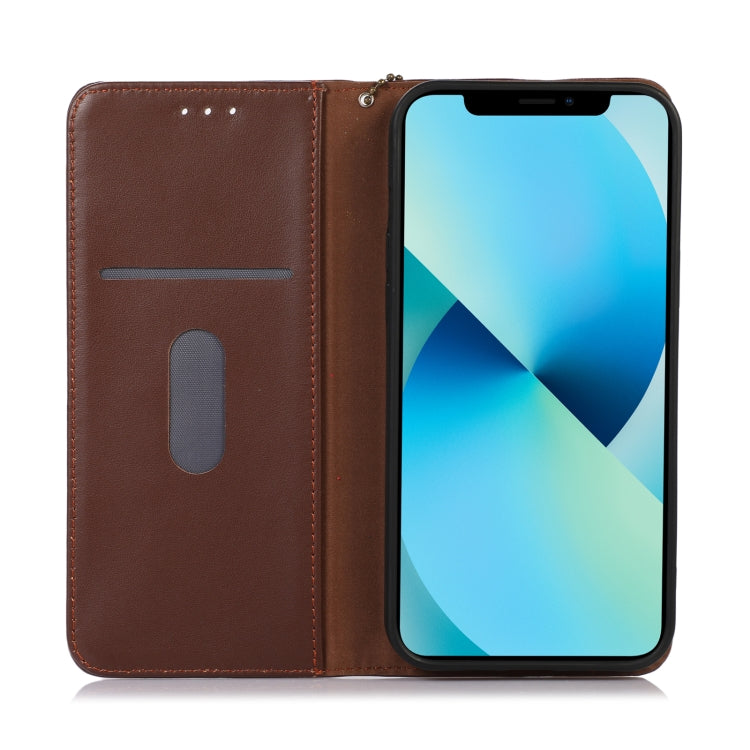 For Google Pixel 7 Pro 5G KHAZNEH Nappa Top Layer Cowhide Leather Phone Case(Brown) - Google Cases by PMC TechLife | Online Shopping South Africa | PMC TechLife | Buy Now Pay Later Mobicred
