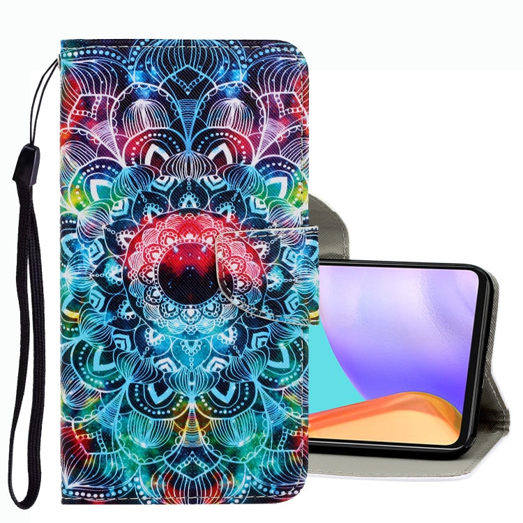 For Samsung Galaxy A33 5G 3D Colored Drawing Leather Phone Case(Mandala) - Galaxy Phone Cases by PMC TechLife | Online Shopping South Africa | PMC TechLife