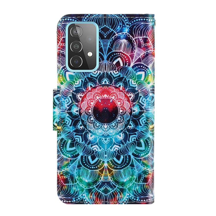For Samsung Galaxy A33 5G 3D Colored Drawing Leather Phone Case(Mandala) - Galaxy Phone Cases by PMC TechLife | Online Shopping South Africa | PMC TechLife