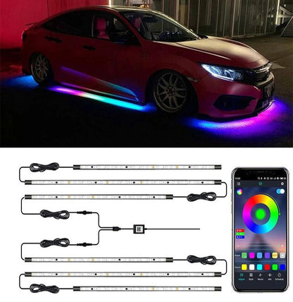 Car Modification Symphony Voice Control LED Chassis Lights, Specification:4 x 60cm + 2 x 120cm - Atmosphere lights by PMC Jewellery | Online Shopping South Africa | PMC Jewellery | Buy Now Pay Later Mobicred