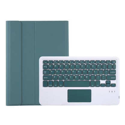 A610B-A Candy Color Bluetooth Keyboard Leather Case with Pen Slot & Touchpad For Samsung Galaxy Tab S6 Lite 10.4 inch SM-P610 / SM-P615(Dark Green) - Samsung Keyboard by PMC Jewellery | Online Shopping South Africa | PMC Jewellery