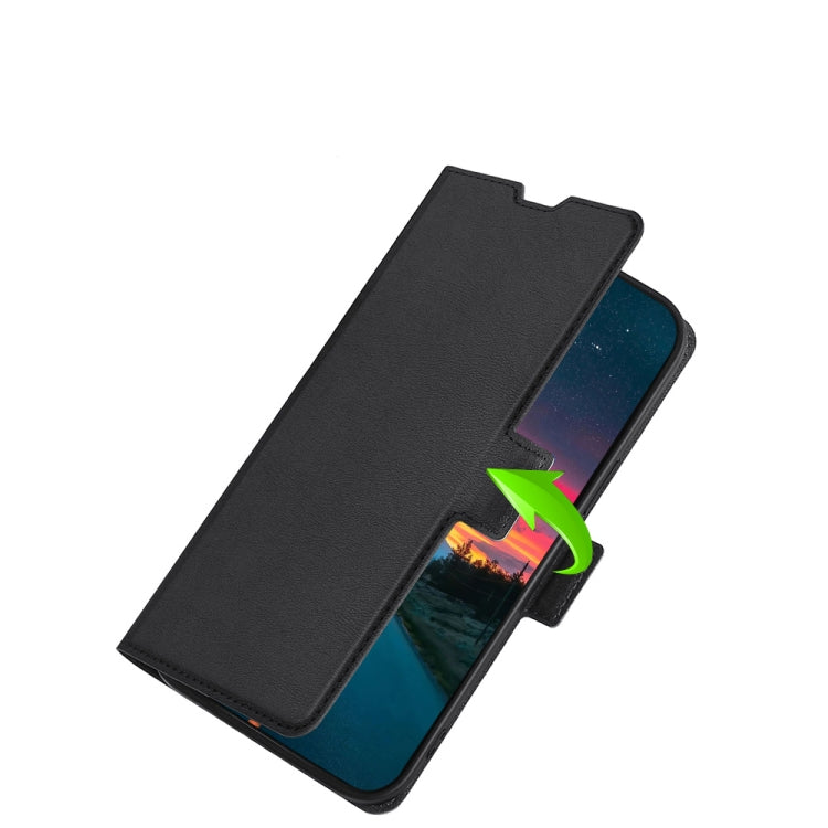 For Blackview A55 Pro Ultra-thin Voltage Side Buckle PU + TPU Leather Phone Case(Black) - More Brand by PMC Jewellery | Online Shopping South Africa | PMC Jewellery