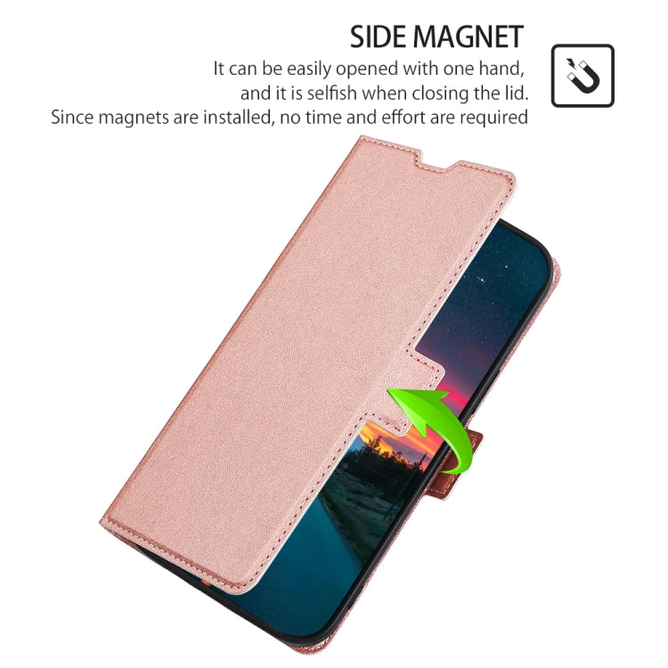 For Blackview A95 Ultra-thin Voltage Side Buckle PU + TPU Leather Phone Case(Rose Gold) - More Brand by PMC Jewellery | Online Shopping South Africa | PMC Jewellery | Buy Now Pay Later Mobicred