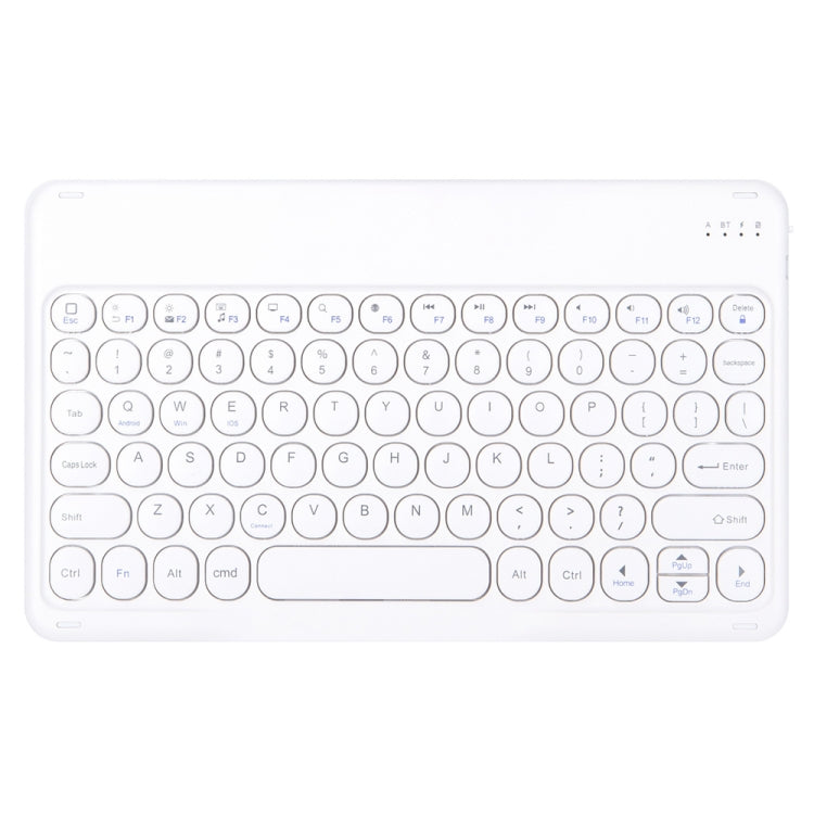 Round Cap Bluetooth Keyboard Leather Case with Pen Slot for Samsung Galaxy Tab S6 Lite, Specification:without Touchpad(Gold+White Keyboard) - Samsung Keyboard by PMC Jewellery | Online Shopping South Africa | PMC Jewellery