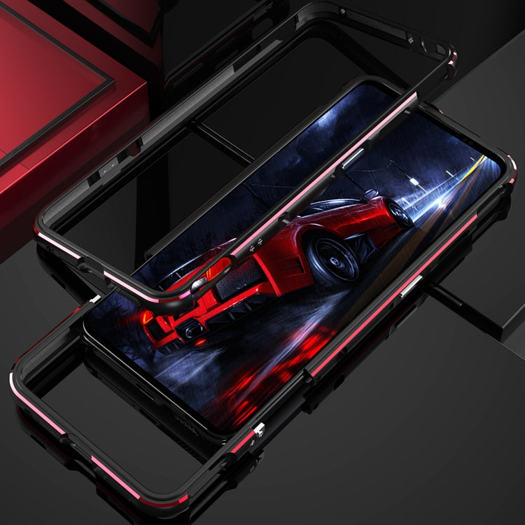 For ZTE nubia Red Magic 7 Aurora Series Metal Frame Phone Case(Black Silver) - ZTE Cases by PMC TechLife | Online Shopping South Africa | PMC TechLife | Buy Now Pay Later Mobicred