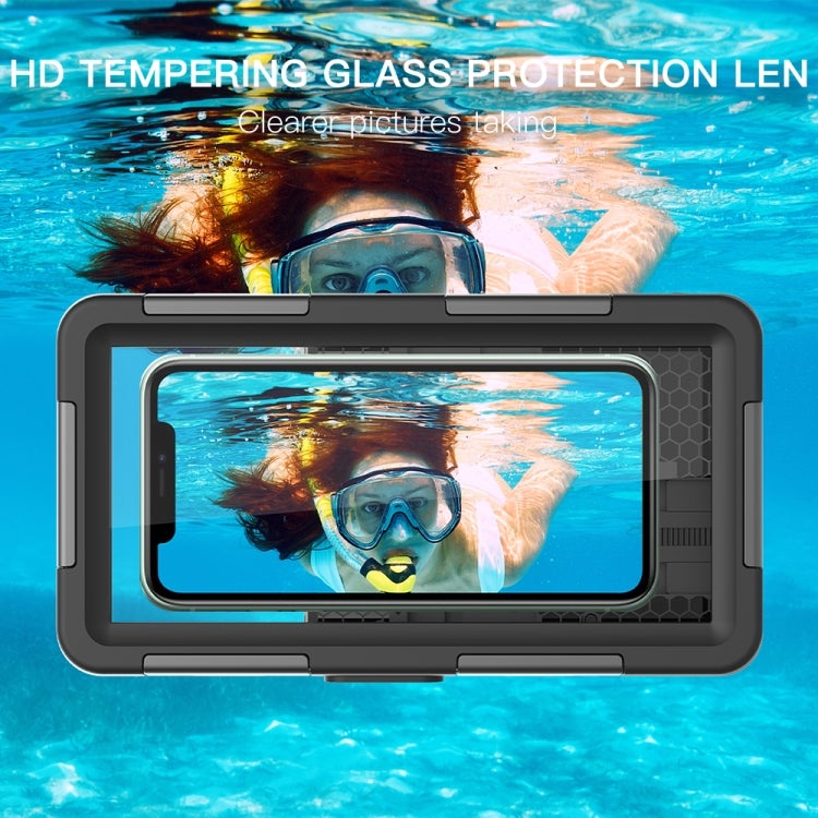 RedPepper 2nd Generation Diving Waterproof Protective Case, Waterproof depth: 15m(Black + Orange) - free shipping - PMC Jewellery - Order now!