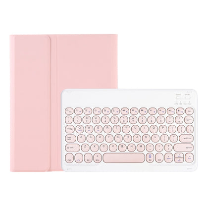 YA610B Candy Color Skin Feel Texture Round Keycap Bluetooth Keyboard Leather Case For Samsung Galaxy Tab S6 Lite 10.4 inch SM-P610 / SM-P615(Pink) - Samsung Keyboard by PMC Jewellery | Online Shopping South Africa | PMC Jewellery