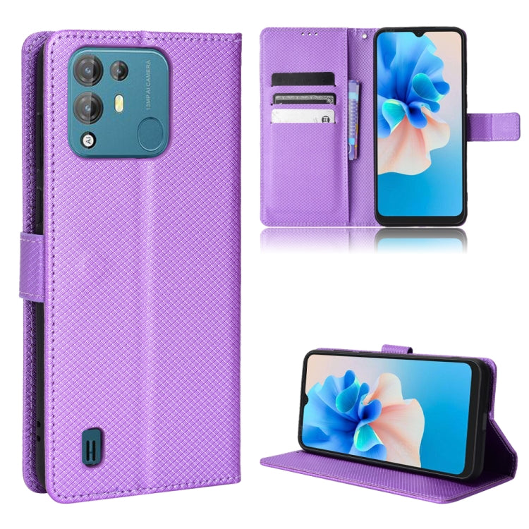 For Blackview A55 Pro Diamond Texture Leather Phone Case(Purple) - More Brand by PMC Jewellery | Online Shopping South Africa | PMC Jewellery | Buy Now Pay Later Mobicred