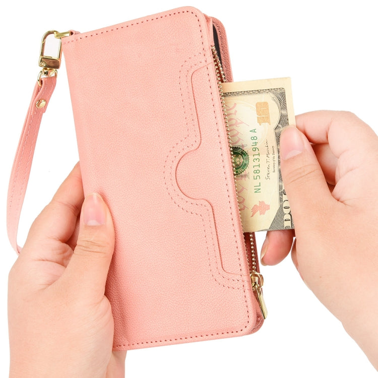 For Doogee S86 / S86 Pro Litchi Texture Zipper Leather Phone Case(Pink) - Doogee Cases by PMC TechLife | Online Shopping South Africa | PMC TechLife | Buy Now Pay Later Mobicred
