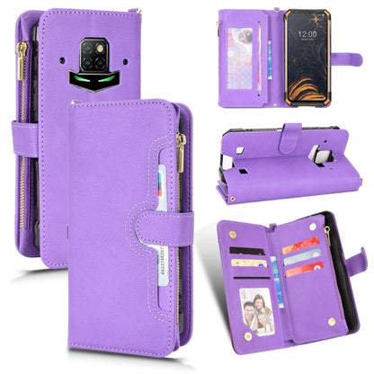 For Doogee S88 Pro / S88 Plus Litchi Texture Zipper Leather Phone Case(Purple) - Doogee Cases by PMC Jewellery | Online Shopping South Africa | PMC Jewellery | Buy Now Pay Later Mobicred