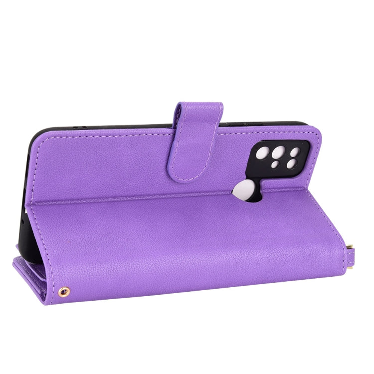 For Doogee X96 Pro Litchi Texture Zipper Leather Phone Case(Purple) - Doogee Cases by PMC TechLife | Online Shopping South Africa | PMC TechLife | Buy Now Pay Later Mobicred
