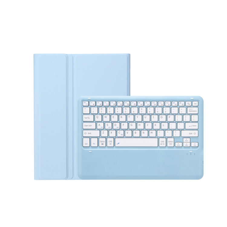 T800B Pen Slot Detachable Bluetooth Keyboard Leather Tablet Case For Samsung Galaxy Tab S8+/S7+/S7 FE(Sky Blue) - Samsung Keyboard by PMC Jewellery | Online Shopping South Africa | PMC Jewellery