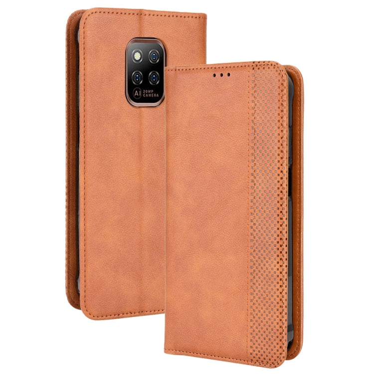 For Ulefone Power Armor 14 / 14 Pro Magnetic Buckle Retro Texture Leather Phone Case(Brown) - Ulefone Cases by PMC Jewellery | Online Shopping South Africa | PMC Jewellery | Buy Now Pay Later Mobicred