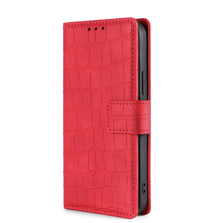 For Blackview A70 Skin Feel Crocodile Magnetic Clasp Leather Phone Case(Red) - More Brand by PMC Jewellery | Online Shopping South Africa | PMC Jewellery | Buy Now Pay Later Mobicred