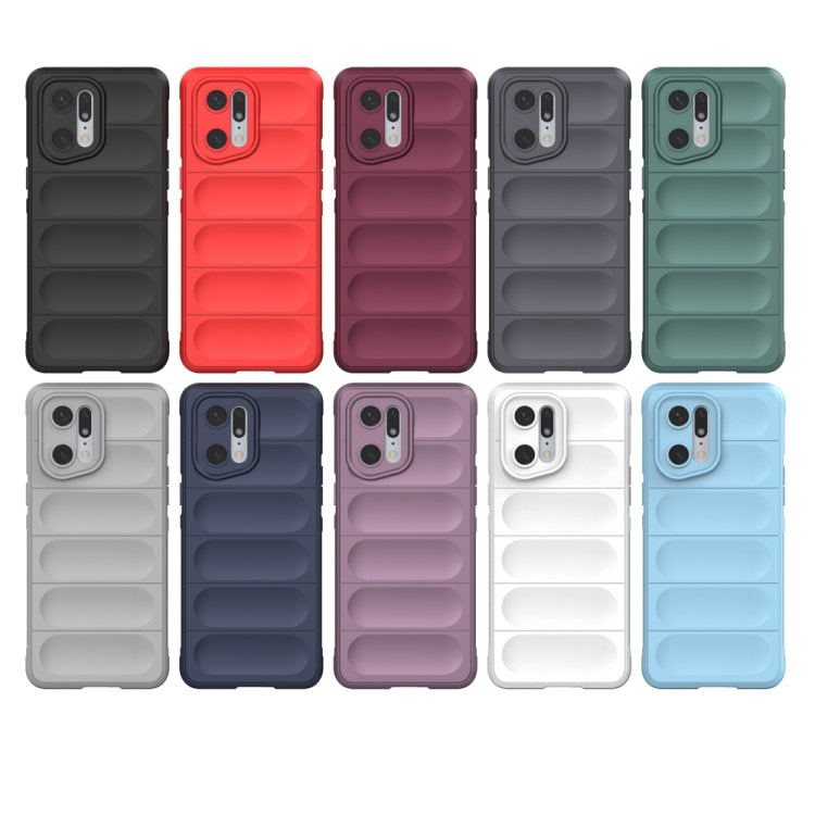 For OPPO Find X5 Pro Magic Shield TPU + Flannel Phone Case(Black) - OPPO Cases by PMC TechLife | Online Shopping South Africa | PMC TechLife