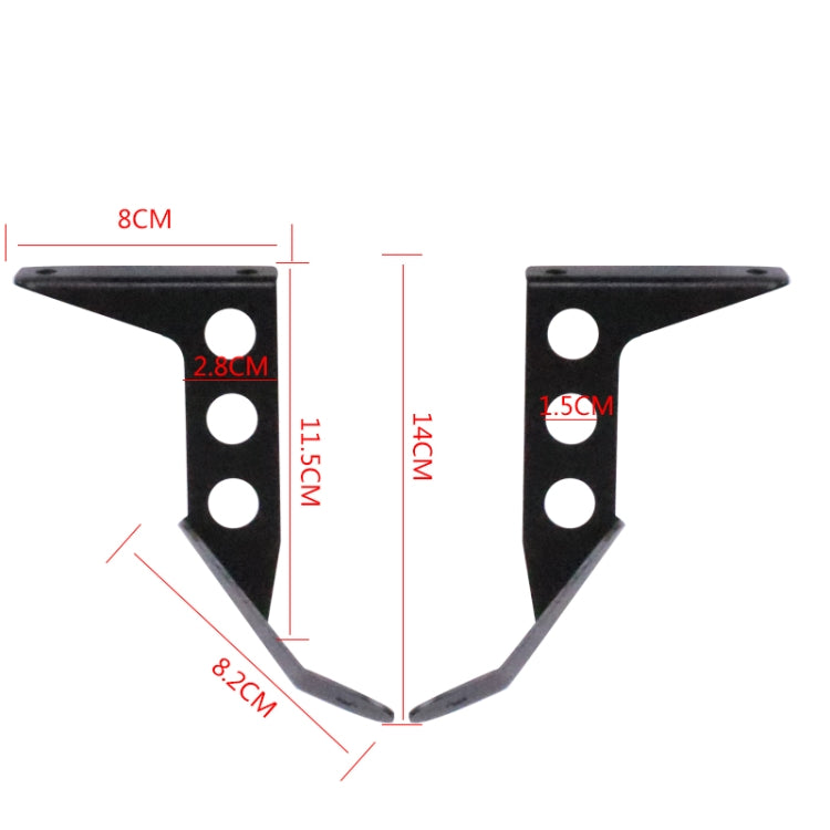 HP-DF016-B Motorcycle Front Windshield for Benelli Leoncino Trail 250(Transparent) - Others by PMC TechLife | Online Shopping South Africa | PMC TechLife | Buy Now Pay Later Mobicred