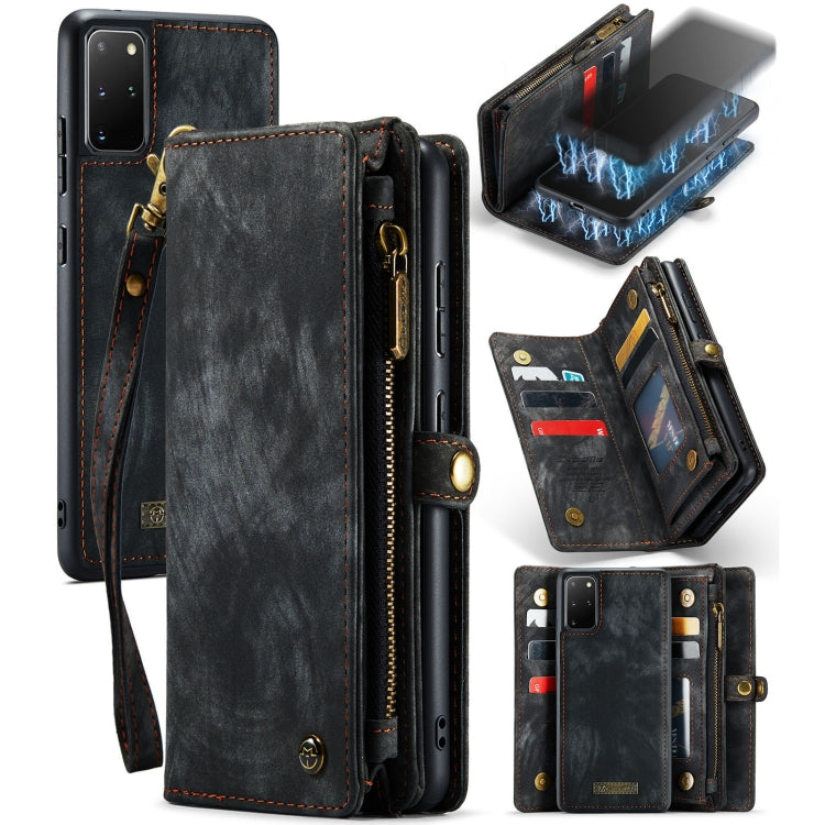 For Galaxy S20 Ultra CaseMe Detachable Multifunctional Horizontal Flip Leather Case, with Card Slot & Holder & Zipper Wallet & Photo Frame(Black) - Galaxy Phone Cases by CaseMe | Online Shopping South Africa | PMC Jewellery | Buy Now Pay Later Mobicred