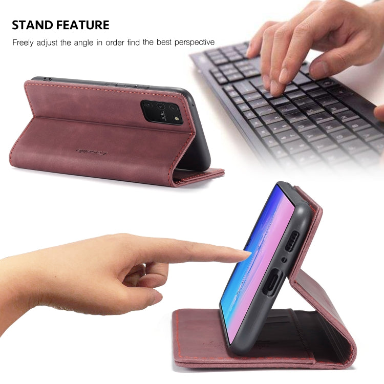 For Galaxy A91 / S10 Lite CaseMe Multifunctional Horizontal Flip Leather Case, with Card Slot & Holder & Wallet(Wine Red) - Galaxy Phone Cases by CaseMe | Online Shopping South Africa | PMC Jewellery | Buy Now Pay Later Mobicred