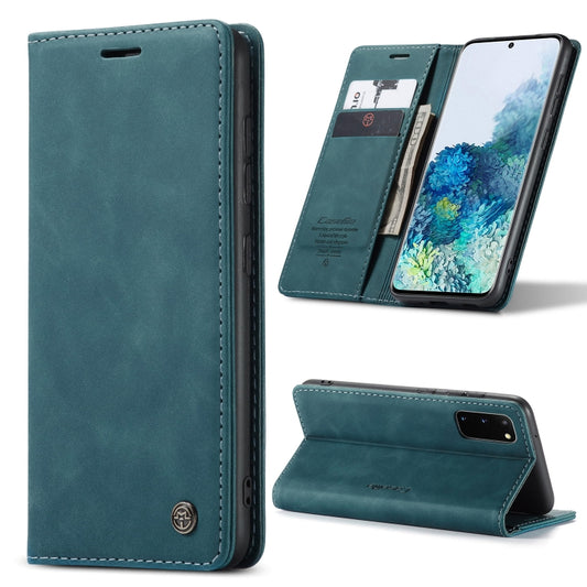 For Galaxy S20 CaseMe Multifunctional Horizontal Flip Leather Case, with Card Slot & Holder & Wallet(Blue) - Galaxy Phone Cases by CaseMe | Online Shopping South Africa | PMC Jewellery | Buy Now Pay Later Mobicred