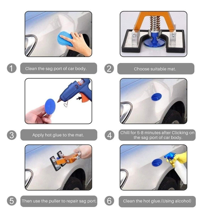 D6 29 in 1 Car Paintless Dent Dings Repair Lifter Tools Kit - Sheet Metal Tools by PMC TechLife | Online Shopping South Africa | PMC TechLife | Buy Now Pay Later Mobicred