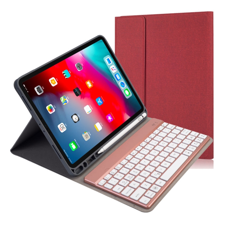 RK11A Backlight TPU Multi Color Light Bluetooth Keyboard Horizontal Flip Leather Tablet Case for iPad Pro 11 2020 / 2018 with Holder & Pen Slot(Red) - Universal by PMC Jewellery | Online Shopping South Africa | PMC Jewellery