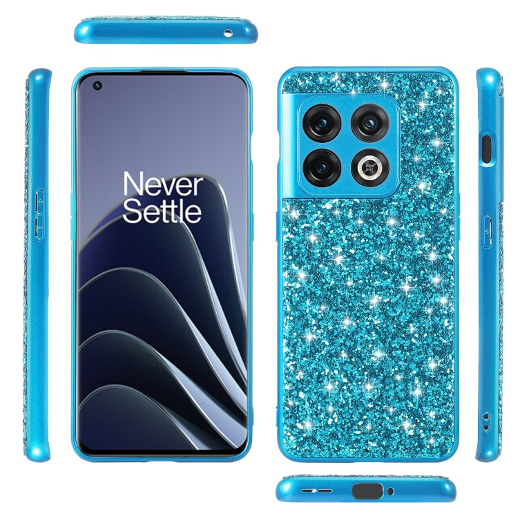 For OnePlus 10 Pro Glitter Powder Shockproof TPU Phone Case(Black) - OnePlus Cases by PMC Jewellery | Online Shopping South Africa | PMC Jewellery | Buy Now Pay Later Mobicred