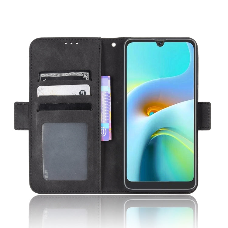 For Blackview A50 Skin Feel Calf Pattern Leather Phone Case(Black) - More Brand by PMC TechLife | Online Shopping South Africa | PMC TechLife | Buy Now Pay Later Mobicred