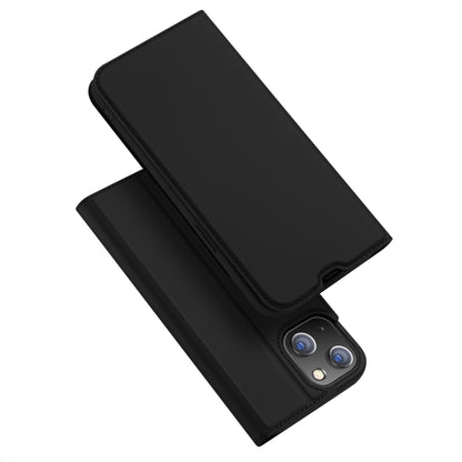 For iPhone 14/13 DUX DUCIS Skin Pro Series Shockproof Horizontal Flip Leather Phone Case (Black) - iPhone 14 Cases by DUX DUCIS | Online Shopping South Africa | PMC Jewellery | Buy Now Pay Later Mobicred