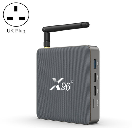 X96 X6 8K Smart TV BOX Android 11.0 Media Player, RK3566 Quad Core ARM Cortex A55, RAM: 4GB, ROM: 32GB, Plug Type:UK Plug - RK3566 by PMC Jewellery | Online Shopping South Africa | PMC Jewellery | Buy Now Pay Later Mobicred