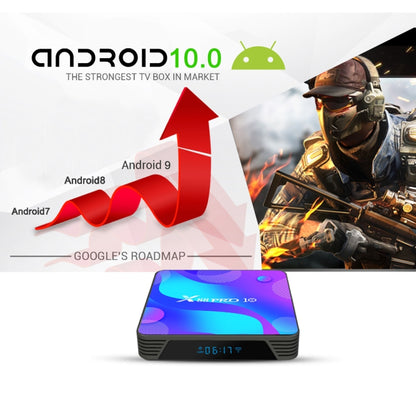 X88 PRO10 4K Smart TV BOX Android 11.0 Media Player, RK3318 Quad-Core 64bit Cortex-A53, RAM: 4GB, ROM: 32GB(EU Plug) - RK3318 by PMC Jewellery | Online Shopping South Africa | PMC Jewellery | Buy Now Pay Later Mobicred