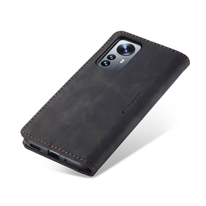 For Xiaomi 12 Pro CaseMe 013 Multifunctional Horizontal Flip Leather Phone Case(Black) - Xiaomi Cases by CaseMe | Online Shopping South Africa | PMC Jewellery | Buy Now Pay Later Mobicred