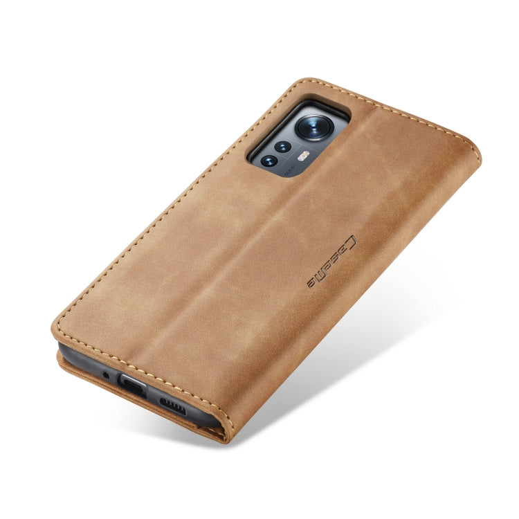 For Xiaomi 12/12X CaseMe 013 Multifunctional Horizontal Flip Leather Phone Case(Brown) - Xiaomi Cases by CaseMe | Online Shopping South Africa | PMC Jewellery | Buy Now Pay Later Mobicred