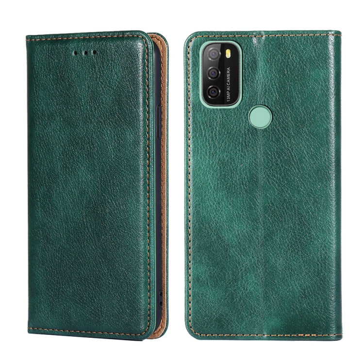 For Blackview A70 Gloss Oil Solid Color Magnetic Leather Phone Case(Green) - More Brand by PMC Jewellery | Online Shopping South Africa | PMC Jewellery | Buy Now Pay Later Mobicred