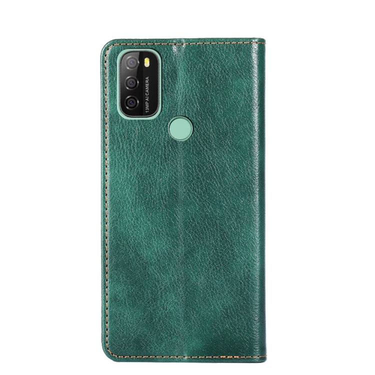 For Blackview A70 Gloss Oil Solid Color Magnetic Leather Phone Case(Green) - More Brand by PMC Jewellery | Online Shopping South Africa | PMC Jewellery | Buy Now Pay Later Mobicred