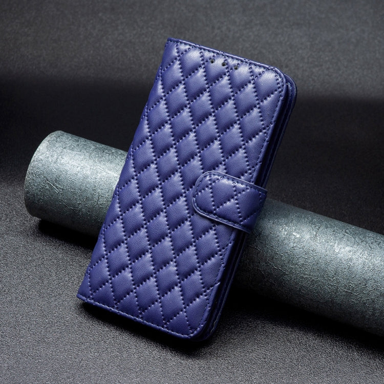 For OPPO Find X5 Lite / Reno7 5G Diamond Lattice Wallet Leather Flip Phone Case(Blue) - OPPO Cases by PMC TechLife | Online Shopping South Africa | PMC TechLife | Buy Now Pay Later Mobicred