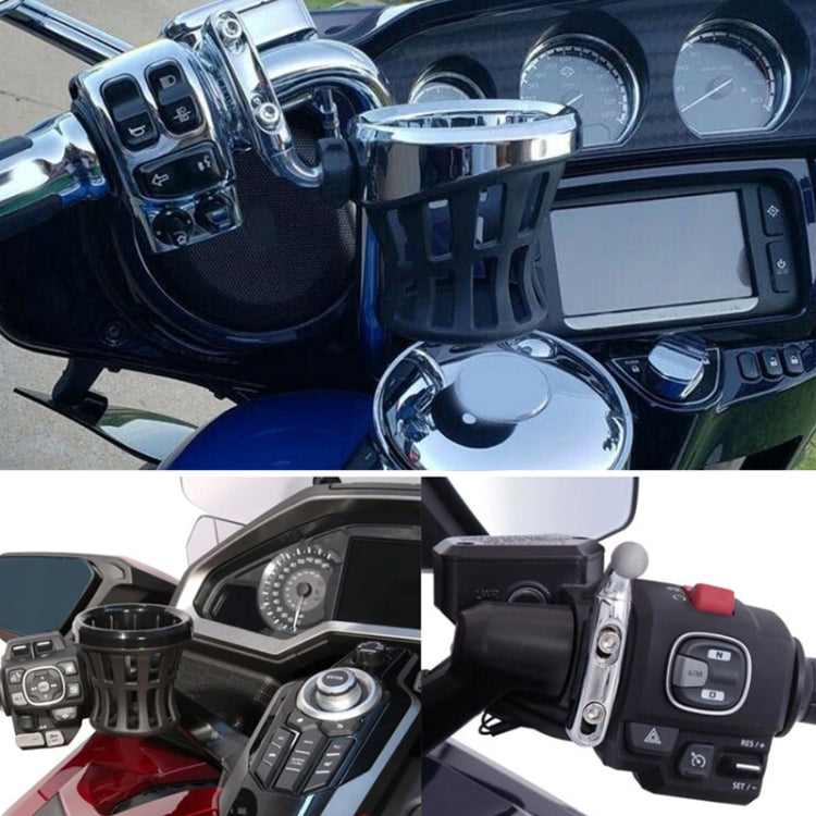 Motorcycle Drinking Holder Cup for Honda GL1800(Silver) - Holder by PMC TechLife | Online Shopping South Africa | PMC TechLife | Buy Now Pay Later Mobicred