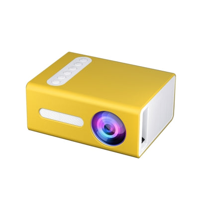 T300 25ANSI LED Portable Home Multimedia Game Projector, Plug Type:EU Plug(Yellow) - LED Projector by PMC Jewellery | Online Shopping South Africa | PMC Jewellery | Buy Now Pay Later Mobicred