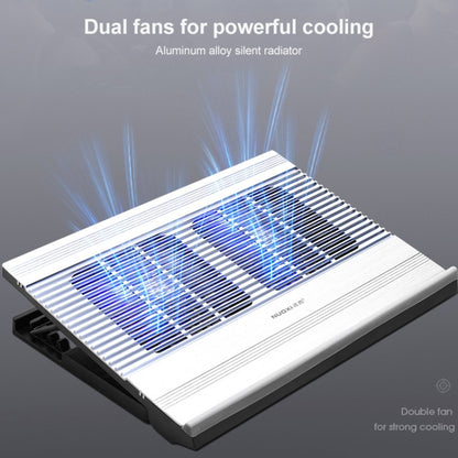 T10 Aluminum Alloy Multi Gear Adjustable Laptop Radiator(Silver) - Fan Cooling by PMC Jewellery | Online Shopping South Africa | PMC Jewellery | Buy Now Pay Later Mobicred