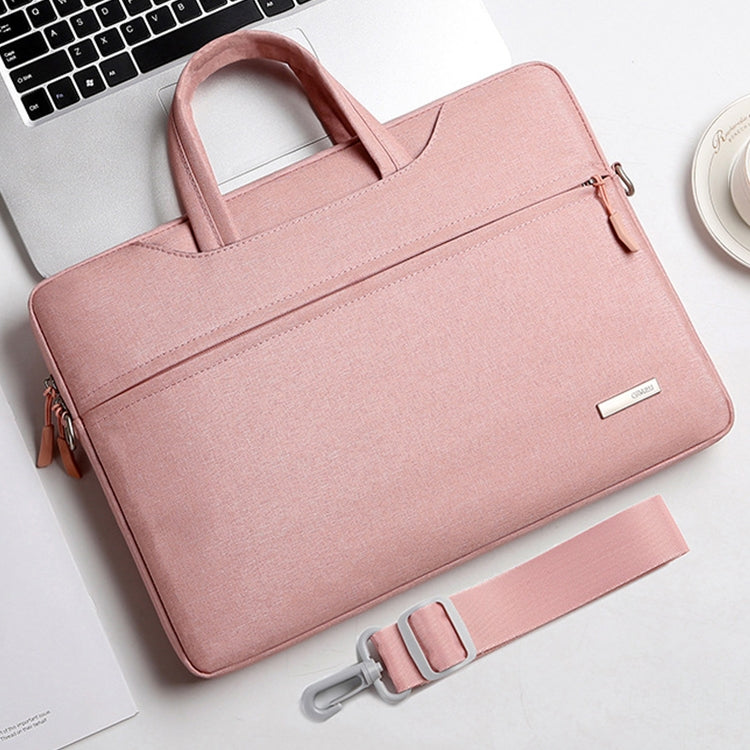 Handbag Laptop Bag Inner Bag with Shoulder Strap, Size:14 inch(Pink) - Other by PMC Jewellery | Online Shopping South Africa | PMC Jewellery | Buy Now Pay Later Mobicred