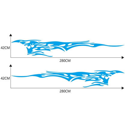 2 PCS/Set D-144 Fire Element Pattern Car Modified Decorative Sticker(Blue) - Decorative Sticker by PMC Jewellery | Online Shopping South Africa | PMC Jewellery | Buy Now Pay Later Mobicred