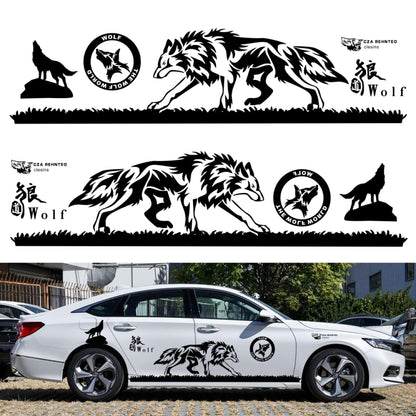 2 PCS/Set D-180 Wolf Totem Pattern Car Modified Decorative Sticker(Blue) - Decorative Sticker by PMC Jewellery | Online Shopping South Africa | PMC Jewellery | Buy Now Pay Later Mobicred