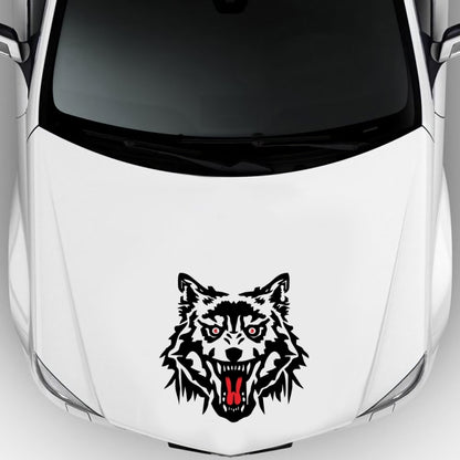 2 PCS/Set D-218 Wolf Totem Pattern Car Modified Decorative Sticker(Black) - Decorative Sticker by PMC Jewellery | Online Shopping South Africa | PMC Jewellery