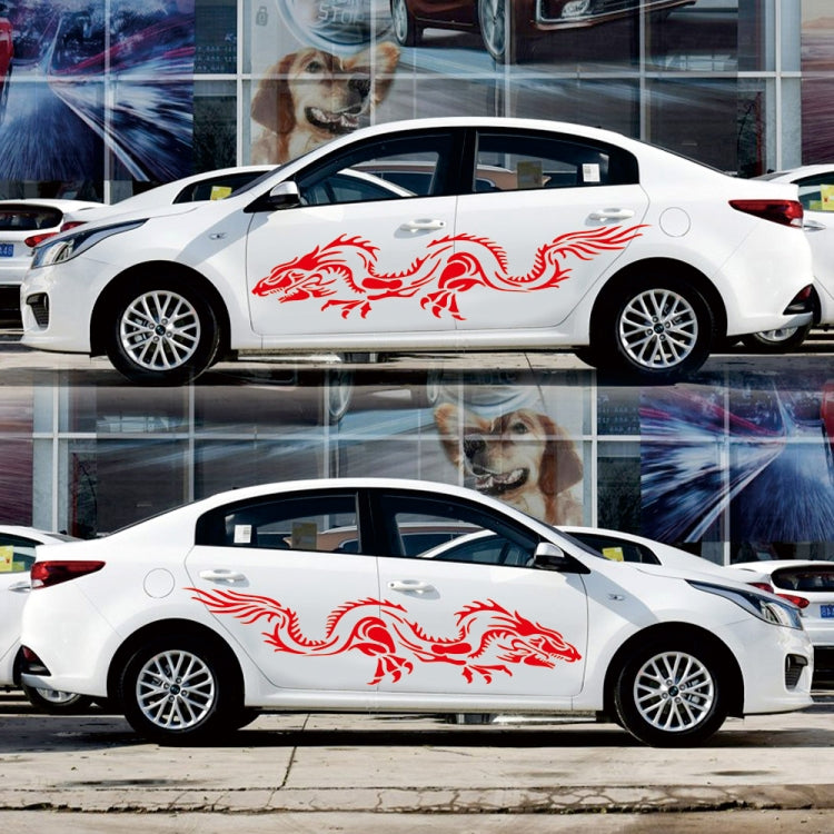 2 PCS/Set D-418 Dragon Totem Tribe Pattern Car Modified Decorative Sticker(Red) - Decorative Sticker by PMC TechLife | Online Shopping South Africa | PMC TechLife | Buy Now Pay Later Mobicred