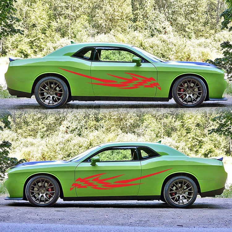 2 PCS/Set D-468 Checkered Totem Pattern Car Modified Decorative Sticker(Red) - Decorative Sticker by PMC Jewellery | Online Shopping South Africa | PMC Jewellery | Buy Now Pay Later Mobicred