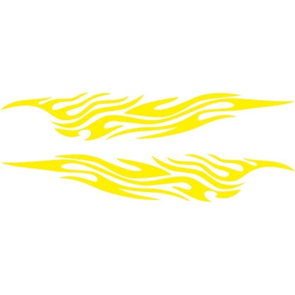 2 PCS/Set D-476 Fire Element Pattern Car Modified Decorative Sticker(Yellow) - Decorative Sticker by PMC Jewellery | Online Shopping South Africa | PMC Jewellery | Buy Now Pay Later Mobicred