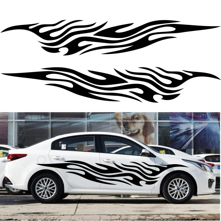 2 PCS/Set D-476 Fire Element Pattern Car Modified Decorative Sticker(Red) - Decorative Sticker by PMC Jewellery | Online Shopping South Africa | PMC Jewellery | Buy Now Pay Later Mobicred