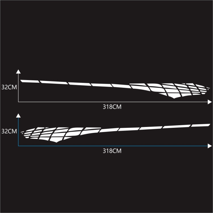 2 PCS/Set D-501 Plaid Pattern Car Modified Decorative Sticker(White) - Decorative Sticker by PMC TechLife | Online Shopping South Africa | PMC TechLife | Buy Now Pay Later Mobicred